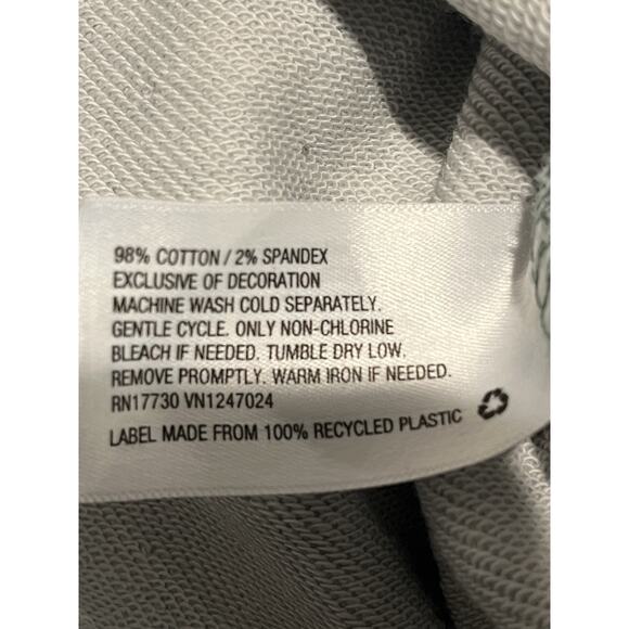 Joy Lab Women’s Cropped Leopard Print Relaxed Fit Sweatshirt Blue Gray Size XL - Picture 4 of 4